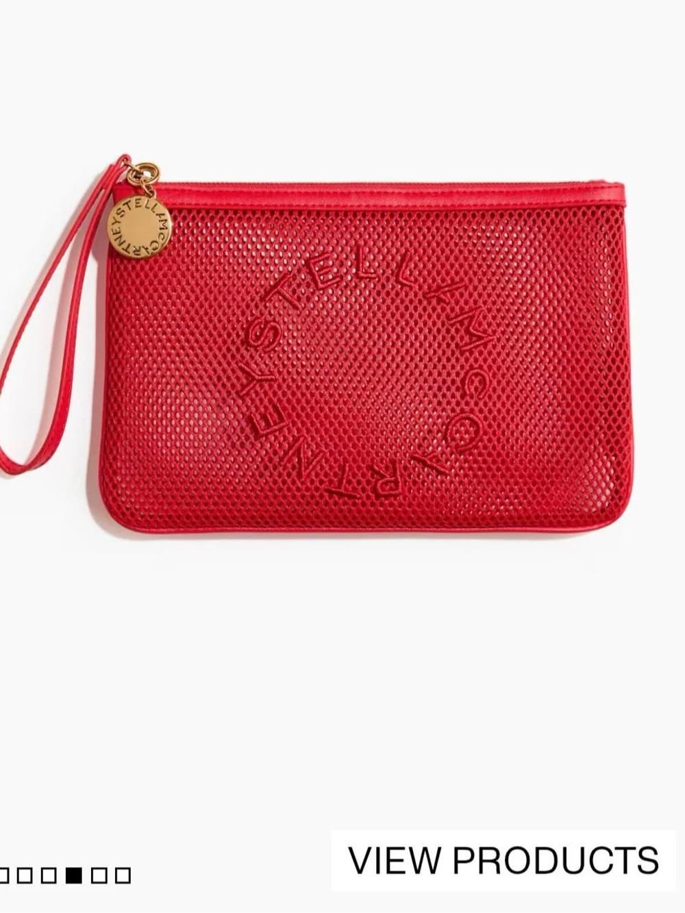 HM x Stella McCartney Red Wristlet Pouch